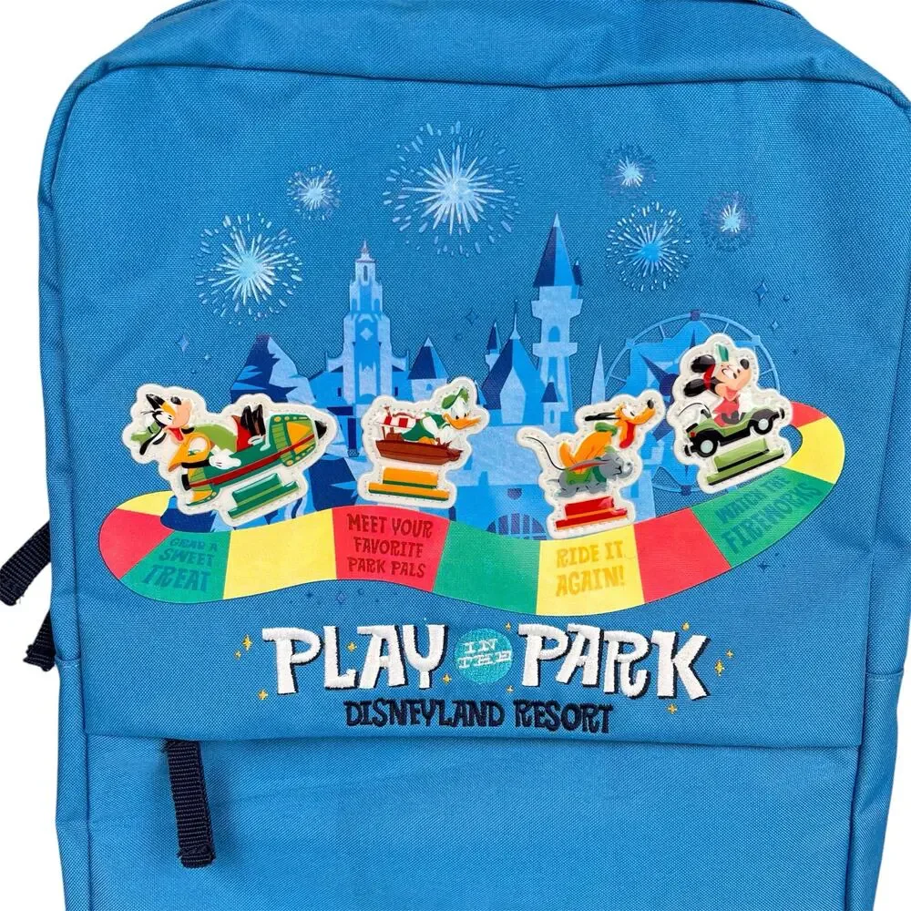 Disneyland Resort Play In The Park Puzzle Youth Blue Backpack